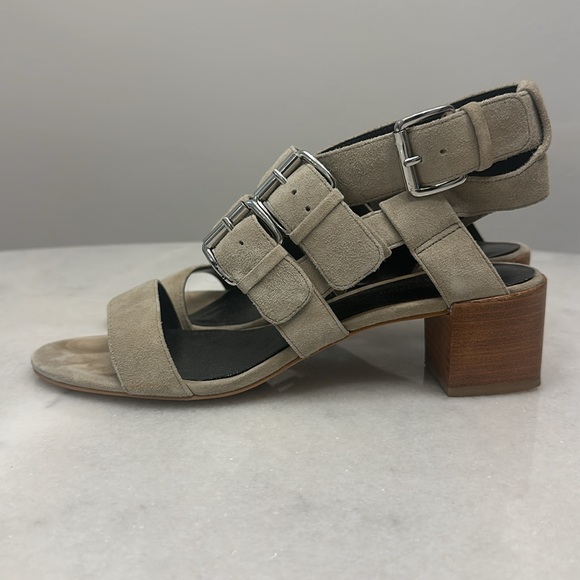 Rebecca Minkoff grey heeled sandals size 7.5 - Picture 2 of 5